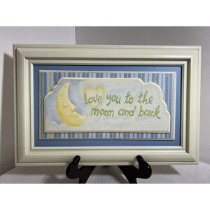 Kids Wall Decor Love to the Moon and Back 11” x 17” Crystal Art Gallery